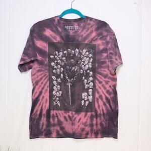 Post Malone Tie Dye Concert‎ Tee Skull Graphic Posty Co Size L